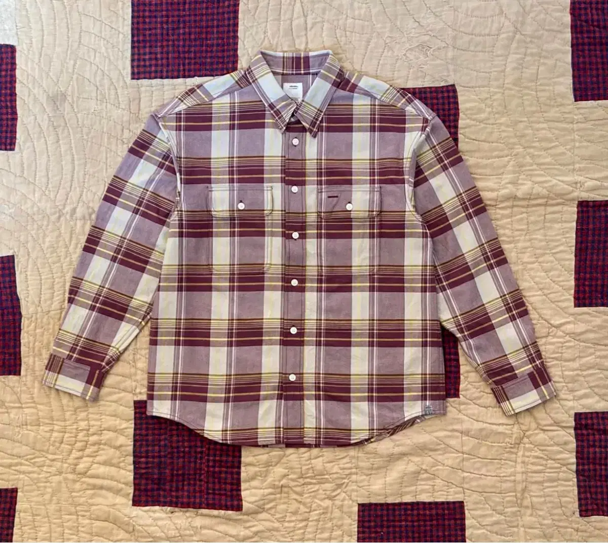 [3] 비즈빔 21AW Lumber Check L/S 셔츠 레드